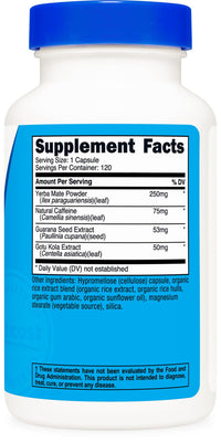 Thumbnail for Nutricost Natural Energy Pills Complex 120 Capsules, 100mg Caffeine - Gluten Free - Non-GMO