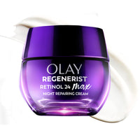 Thumbnail for Olay Retinol Night Cream for Women, MAX, Anti-Aging Face Mousturizer, Fragrance-Free, Non Greasy - Anti-Wrinkle, Smooth Fine Lines, Hydrating Skin Care - Triple Collagen Cream, Niacinamide, 1.7oz