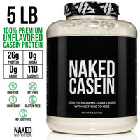 Thumbnail for NAKED Grass Fed Protein Bundle: 5LB Unflavored Whey and 5LB Unflavored Casein