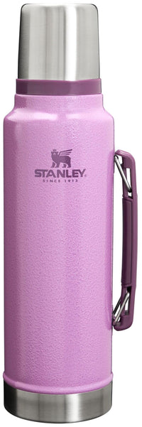 Thumbnail for Stanley Classic Legendary Vacuum Bottle 1.5 qt | Wide Mouth with Leakproof Cup Lid | Keep Drinks Hot or Cold | Packable for Travel | Insulated Stainless Steel Thermos | BPA-Free | Hammertone Lilac