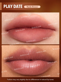 Thumbnail for SHEGLAM Soft Haze Lip Blur Waterproof Liquid Lipstick Matte Transfer-Proof Lip Tint Lasting Super Stay Lip Stain-Play Date