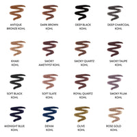 Thumbnail for LAURA GELLER NEW YORK Kajal Longwear Kohl Eyeliner Pencil - Royal Quartz - Caffeine and Vitamin E - Smooth & Blendable Liner - Built-In Sharpener