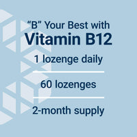 Thumbnail for Life Extension B12 Elite, adenosylcobalamin, methylcobalamin, Two Active Forms for Brain Health & Dopamine Production, Non-GMO, Gluten-Free, Vegetarian, 60 lozenges