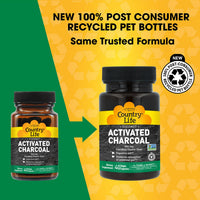 Thumbnail for Country Life Coconut Activated Charcoal Capsules, 260mg – Natural Charcoal Supplement for Gas and Bloating Relief - Gluten-Free, 40 Vegan Capsules