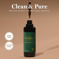 Thumbnail for Global Healing Center USDA Organic Vitamin C Supplement Drops 180mg, Liquid Vitamin C Plant-Based Antioxidant Supplement, Supports Immune System - Vitamina C - Natural Energy for Men and Women (2 Oz)