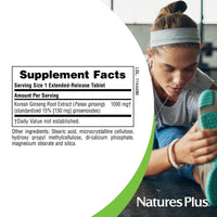 Thumbnail for NaturesPlus Herbal Actives Korean Ginseng - 30 Extended Release Tablets - Supports Energy & Endurance - Vegan, Gluten Free - 30 Servings