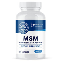 Thumbnail for Vimergy MSM with Silica + Calcium Capsules, 120 Servings – Supports Bone Health – Promotes Hair & Nail Health – Non-GMO, Gluten-Free, Kosher, Soy-Free, Corn-Free, Vegan & Paleo Friendly