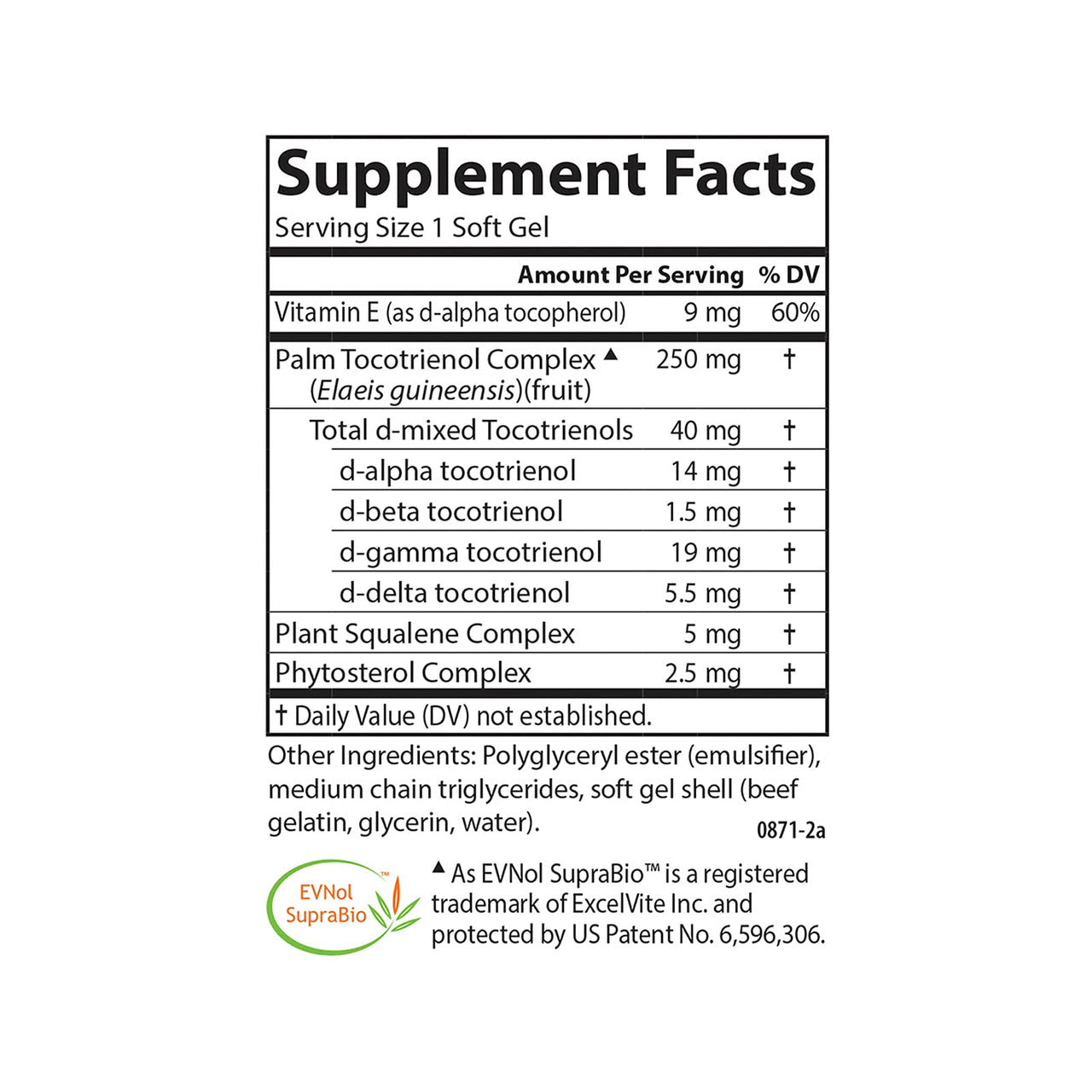 Carlson - Tocomin SupraBio, Bio-enhanced Tocotrienol Complex, Supports Healthy Brain & Cardiovascular System, 60 soft gels