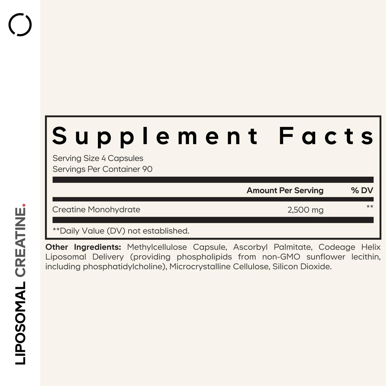 Codeage Liposomal Creatine Monohydrate Supplement, Pure Creatine 2500mg - 3 Months Supply, Micronized, Creatinine Muscles Sports Nutrition and Athletes, Non-GMO - 360 Capsules