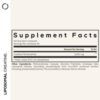Thumbnail for Codeage Liposomal Creatine Monohydrate Supplement, Pure Creatine 2500mg - 3 Months Supply, Micronized, Creatinine Muscles Sports Nutrition and Athletes, Non-GMO - 360 Capsules