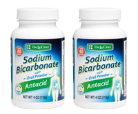 Thumbnail for De La Cruz Pure Sodium Bicarbonate Powder – Baking Soda & Baking Powder Aluminium free Antacid for Heartburn & Indigestion – Packed in USA – 4 oz (2-Bottles)