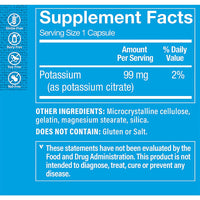 Thumbnail for The Vitamin Shoppe Potassium Citrate 99mg - Heart & Cellular Health | Electrolyte Balance Support | 300 Capsules | Cardiovascular