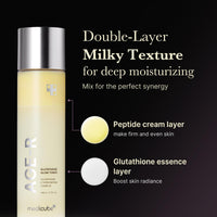 Thumbnail for medicube Age-R Glutathione Glow Milky Toner, Low-Irritation Double Layer Toner for Glass Glow Skin with Peptide, Even Skin Tone, Radiance, Hydration, Korean Skincare
