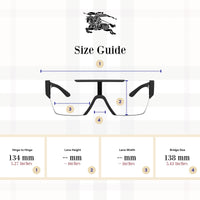 Thumbnail for BE4291 34641W 38MM Matte Black/Clear Rectangular Sunglasses for Men +BUNDLE with ACCESSORY EYEWEAR KIT