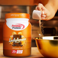 Thumbnail for Premier Protein Powder Indulgence, Salted Caramel Truffle, 30g Protein, 160 Calories, 2g Sugar, Gluten Free (17 Servings)