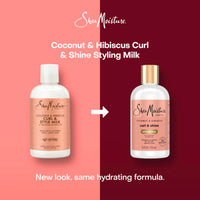 Thumbnail for SheaMoisture Curl & Style Milk Coconut & Hibiscus with Silk Protein & Neem Oil for Thick, Defined, Curly Hair Fair Trade, Sulfate-Free 8 oz