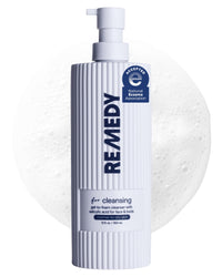 Thumbnail for Remedy for Lightweight Cleansing | Gel-to-Foam Cleanser for Normal to Oily Skin | 0.5% Salicylic Acid, Ceramide NP, Niacinamide, Green Tea | By Dermatologist Dr. Shah, 12 fl. Oz