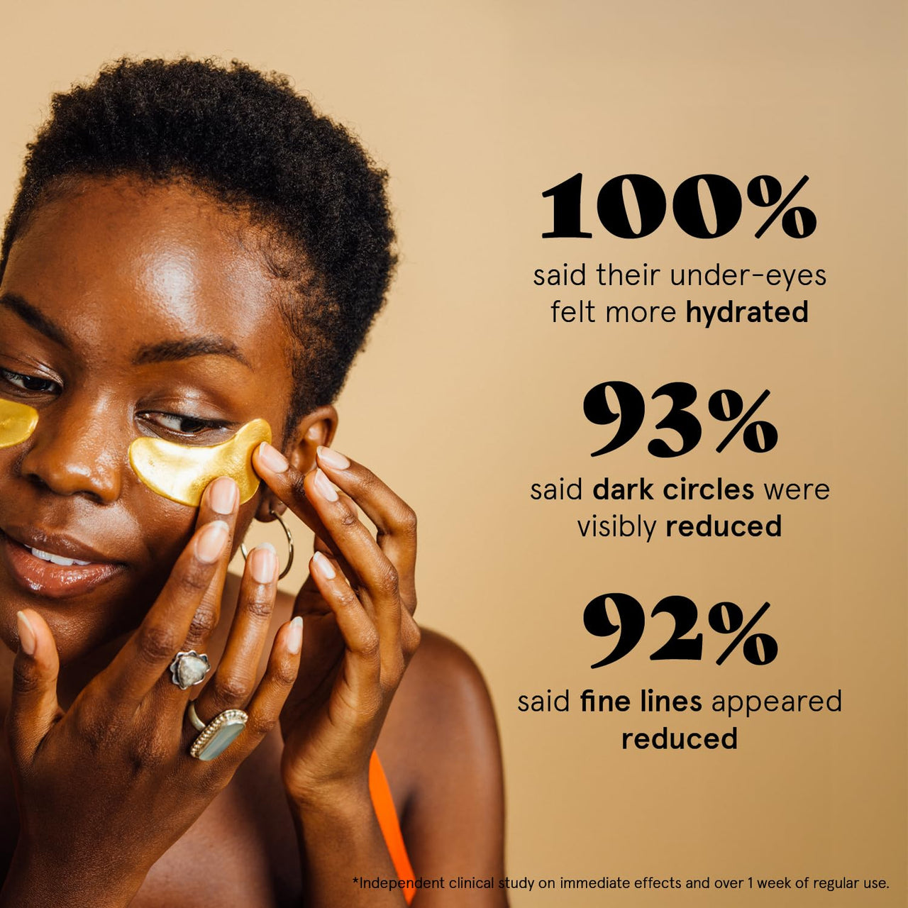 grace & stella Award Winning Under Eye Mask - Birthday Gifts for Women - Gel Eye Patches for Dark Circles, Puffy Eyes, Wrinkles, Undereye Bags - Gifts for Teen Girls - Vegan (48 Pairs, Gold)