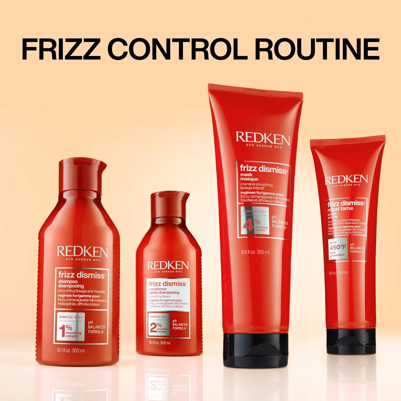 Redken Frizz Dismiss Conditioner | Sulfate Free Conditioner For Frizzy Hair | Moisturizes and Smooths | Provides Soft, Silky Hair | Long-Lasting Frizz Control | Humidity Protection | Anti Frizz