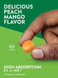 Thumbnail for Nature's Truth Vitamin D3 + K2 Gummies | 50 Count | Peach Mango Flavor | Vegetarian, Non-GMO & Gluten Free Supplement