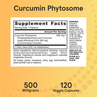 Thumbnail for Jarrow Formulas Curcumin Phytosome 500 mg - Formulated with Meriva - Antioxidant Support Supplement - Joint Health & Support - 120 Veggie Capsules