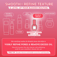 Thumbnail for Glow Recipe Strawberry Smoothing Salicylic Acid Serum - Blemish Clarifying Skin Care, AHA BHA Exfoliant + Pore Minimizer + Plumping Hyaluronic Acid + Brightening Allantoin - Korean Face Serum, 30ml
