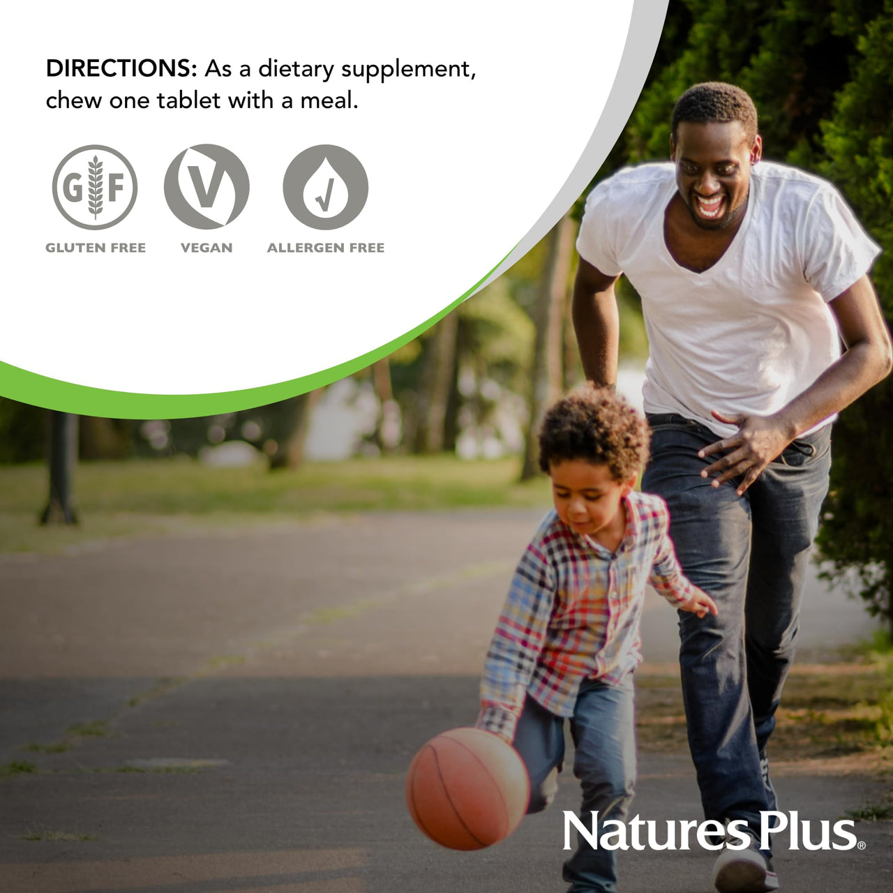 NaturesPlus Chewable Bromelain - 180 Tablets - Natural Proteolytic Enzyme Supplement - Supports Digestion, Joint & Muscle Health - Vegan, Gluten Free - 180 Servings
