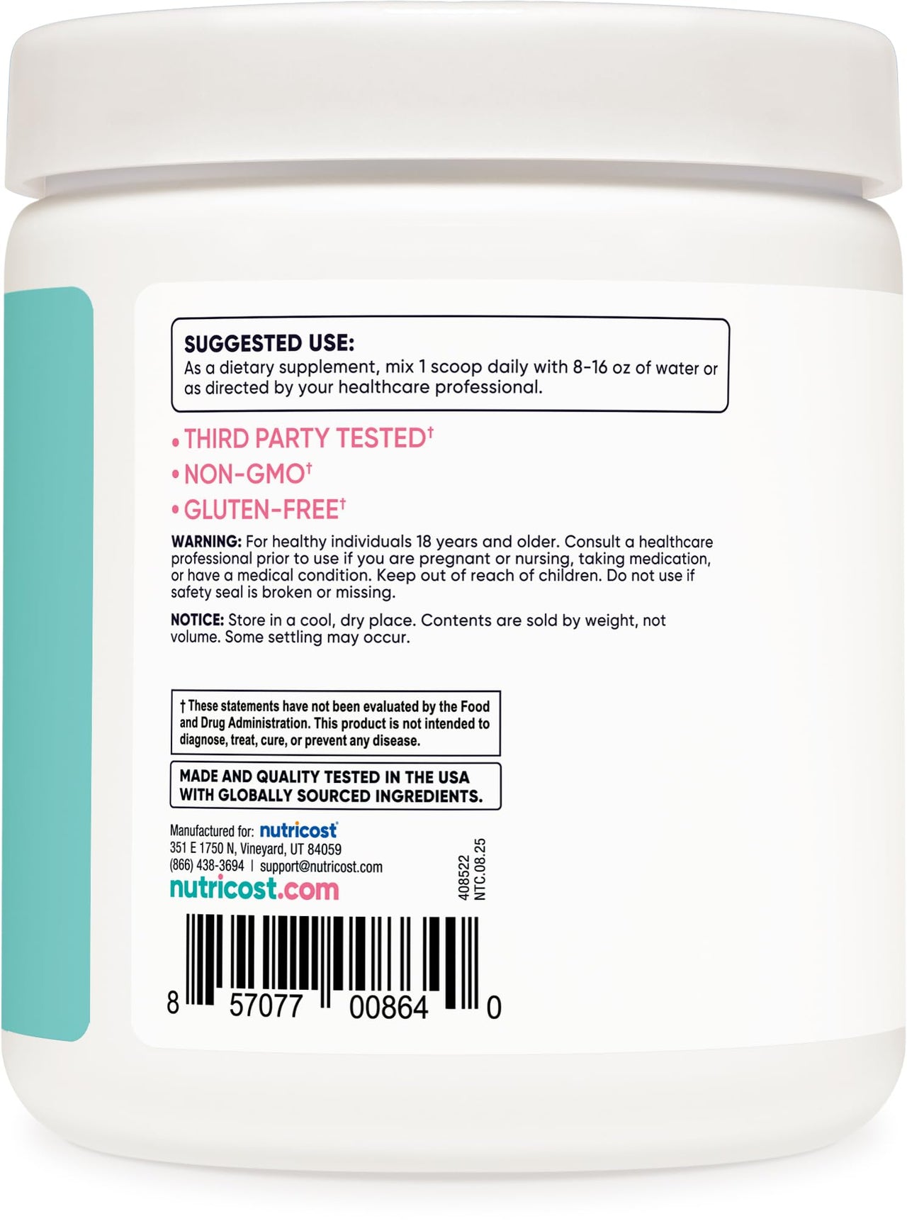 Nutricost BCAA for Women (Strawberry Lemonade, 30 Servings) - Formulated Specifically for Women - Non-GMO and Gluten-Free