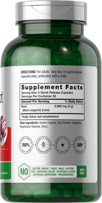 Thumbnail for Horbäach Beet Root Powder Capsules | 220 Pills | Herbal Extract | Non-GMO, Gluten Free Supplement