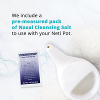 Thumbnail for Ancient Secrets Nasal Cleansing Salt, Non-Iodized â€“ USP-Grade Sodium Chloride for Any Neti Pot, Sinus Irrigation System, 10 Oz + Single-Use Travel Pack