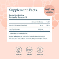 Thumbnail for Youtheory Advanced Collagen - 6,000 mg Hydrolyzed Collagen Peptides - Includes Antioxidants & Contains Vitamin C - Hair Growth, Nails, Joint Health & Bone Support* - 290 Tablets (48-Day Supply)
