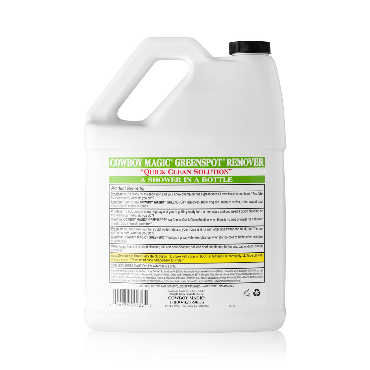 Cowboy Magic Greenspot Remover A Shower in A Bottle Refill Gallon