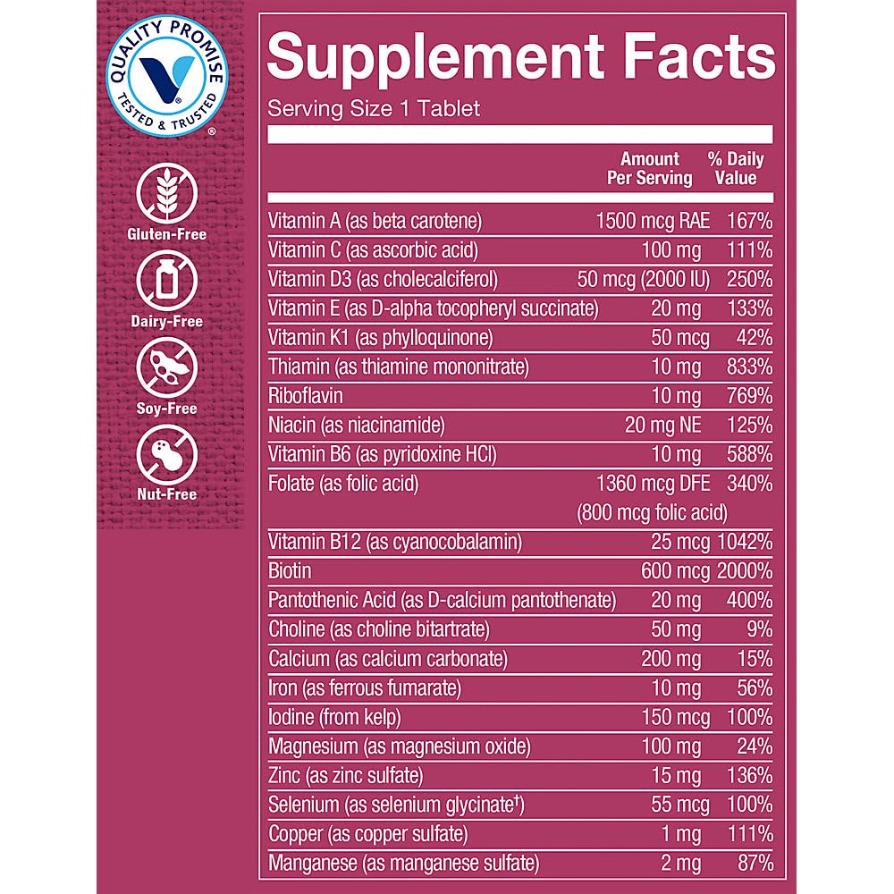 The Vitamin Shoppe One Daily Women's Multivitamin (180 Tablets)