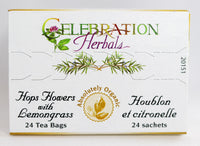 Thumbnail for Celebration Herbals Organic Hops Flowers Tea Caffeine Free, 24 Herbal Tea Bags