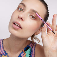 Thumbnail for Kosas Brow Pop Nano Eyebrow Pencil – Ultra-Fine 1mm Micro Brow Pencil with Spoolie, Medium Brown