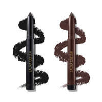 Thumbnail for LAURA GELLER NEW YORK Kajal Longwear Kohl Eyeliner Pencil Duo - Deep Black & Smoky Taupe - Caffeine and Vitamin E - Smooth & Blendable Liner - Built-In Sharpener