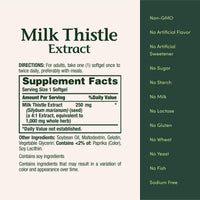 Thumbnail for Nature's Bounty Milk Thistle 1000mg, Herbal Health Supplement, Daily Supplement, Gluten Free, Rapid Release Softgels, 50 Ct