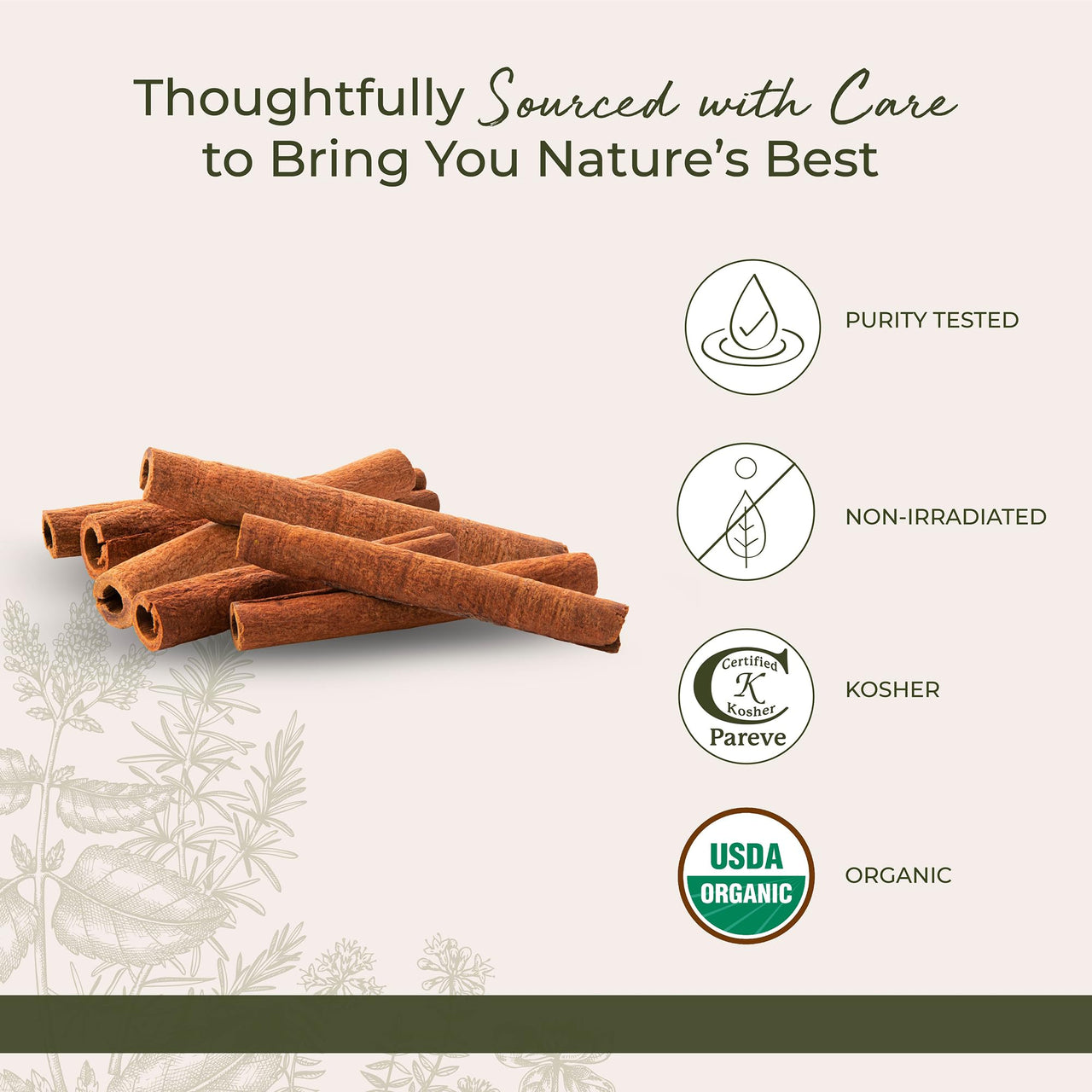 Starwest Botanicals Organic Cinnamon Sticks Whole - Spice for Tea, Cooking, & Baking, Korintje Cinnamon, Sweet & Mellow Flavor, Certified Kosher, Non-GMO - Bulk 1 lb Bag
