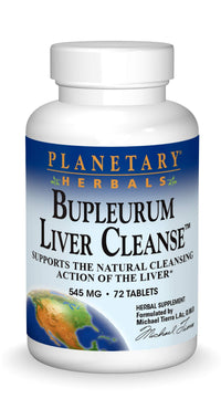 Thumbnail for Planetary Herbals Bupleurum Liver Cleanse 545mg - With Calcium, Cypress Rhizome, Ginger & More - 72 Tablets