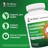 Thumbnail for Dr. Berg Glucosamine Chondroitin MSM Turmeric & Boswellia - Advanced Joint Support Supplement with 1500 mg Glucosamine Sulfate - Includes 120 Capsules