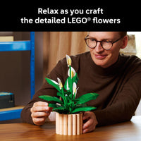 Thumbnail for LEGO Botanicals Peace Lily Flower Building Set for Adults - Gifts for Birthdays - DIY Bedroom, Book Shelf & Office Decor for Women & Men, Ages 18+ - Artificial Flowers Crafting Kit - 11504