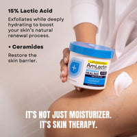 Thumbnail for AmLactin Intensive Healing - Therapeutic Body Cream for Extremely Dry Skin - No-Scrub Exfoliator and Moisturizer with 15% Lactic Acid AHA and Ceramides, 12 oz (Packaging May Vary)