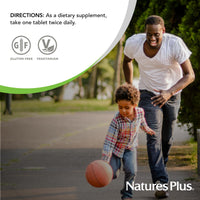 Thumbnail for NaturesPlus Magnesium - 200 mg, 90 Tablets - Vegetarian, Gluten Free - 90 Servings