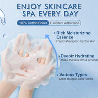 Thumbnail for KONEUK 14 Pack Sheet Face Masks Skincare, Hydrating Face Masks Suitable for Dry Skin, Bulk Facial Mask Set for Women Skin Care, Face Mask Gifts Set for Face Spa