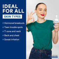 Thumbnail for SkinSmart Facial Cleanser for Breakouts, Targets Bacteria for Post-Workout Pimples, Blemishes and Sweat Irritation; 8 oz Spray, Safe for All Ages: Adults and Teens