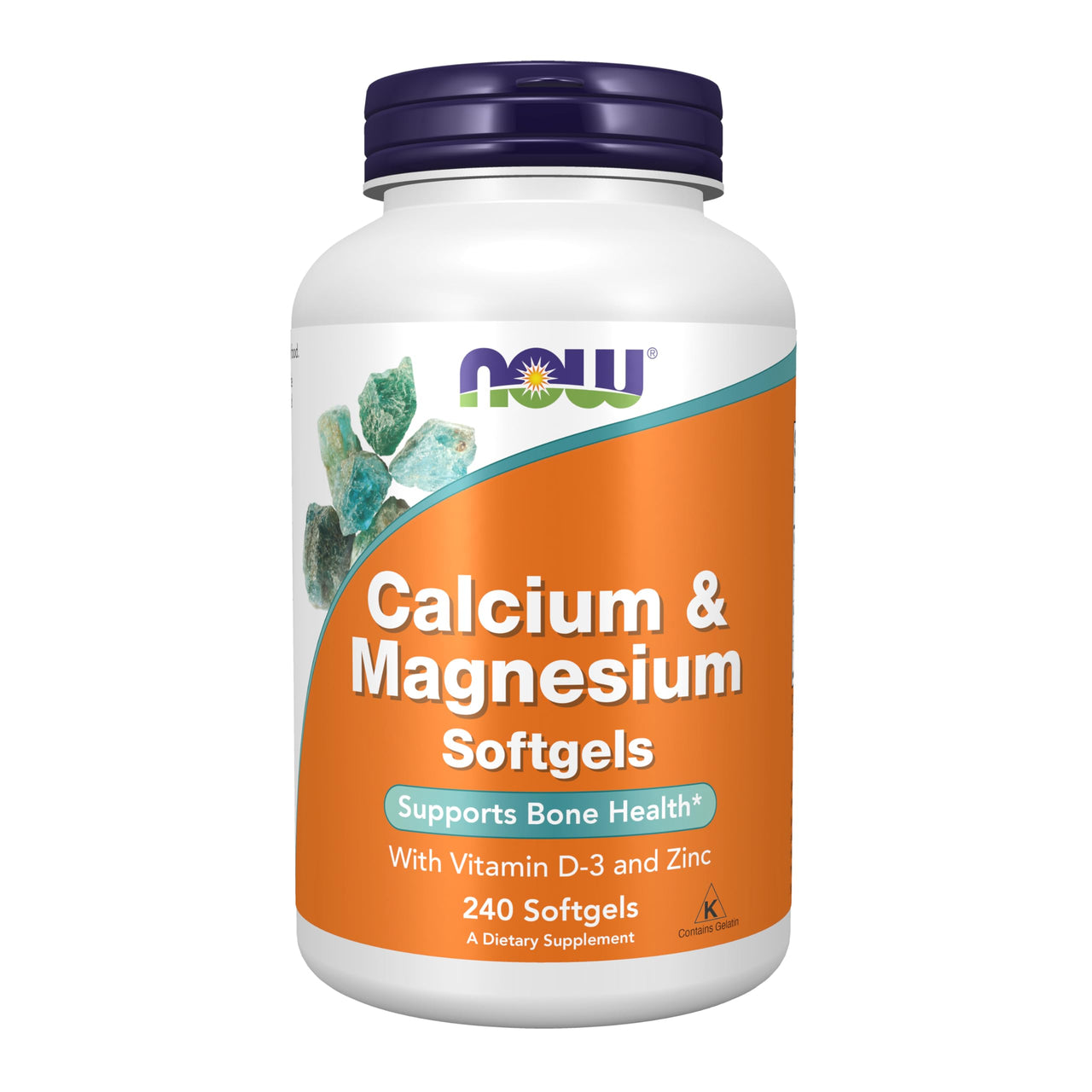 NOW Foods Calcium & Magnesium, 240 Softgel (2 Pack)