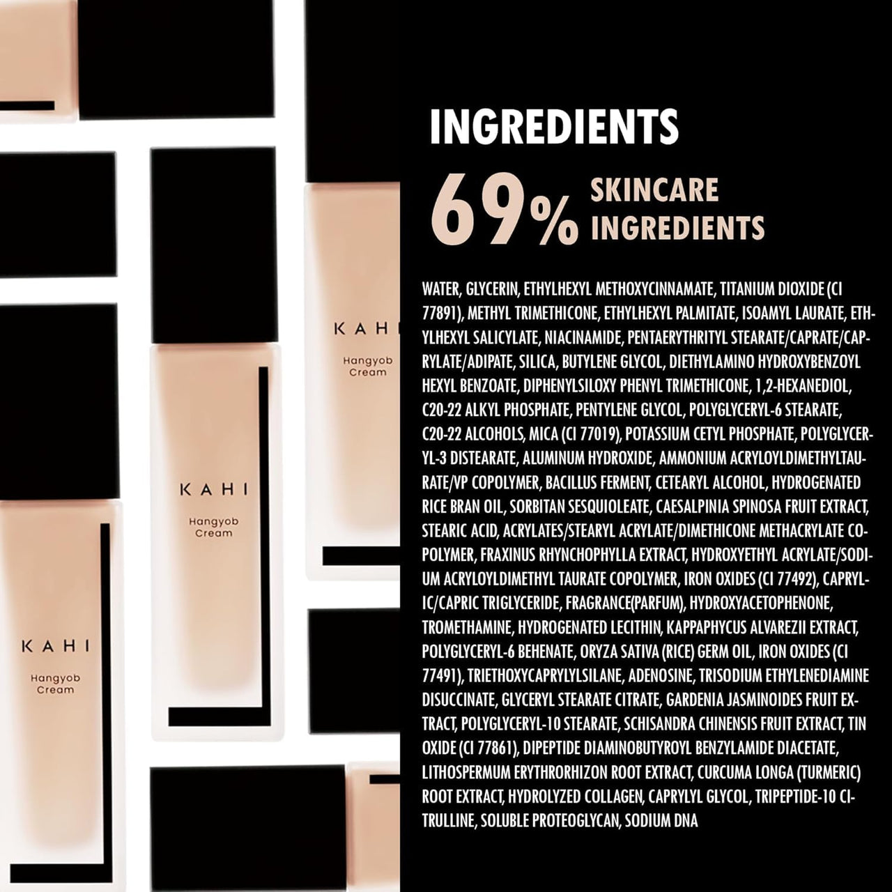 KAHI Single Veil Cream | Hangyob Foundation | Korean Tinted Moisturizer | Hydrating Perfect Cover BB | Korean Skincare Makeup | Collagen Concealer Sun Cream Foundation 1.01 fl oz