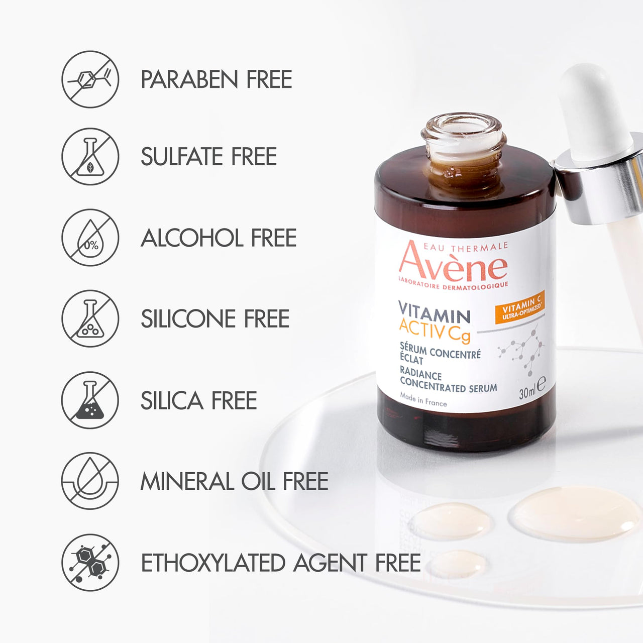 Avène Vitamin Activ Cg Radiance Concentrated Serum, 1 Fl Oz