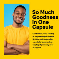 Thumbnail for Natures Life Renewing Magnesium 500 mg - Plus Vitamin B-6 - Muscles and Nerves Support - Lab Verified (180 Servings, 180 VegCaps)