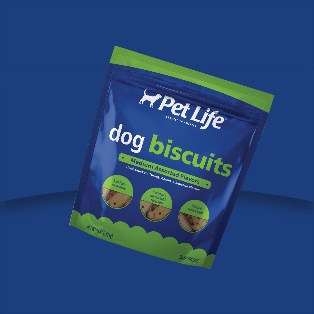 Pet Life Medium Assorted Dog Biscuits 4lb